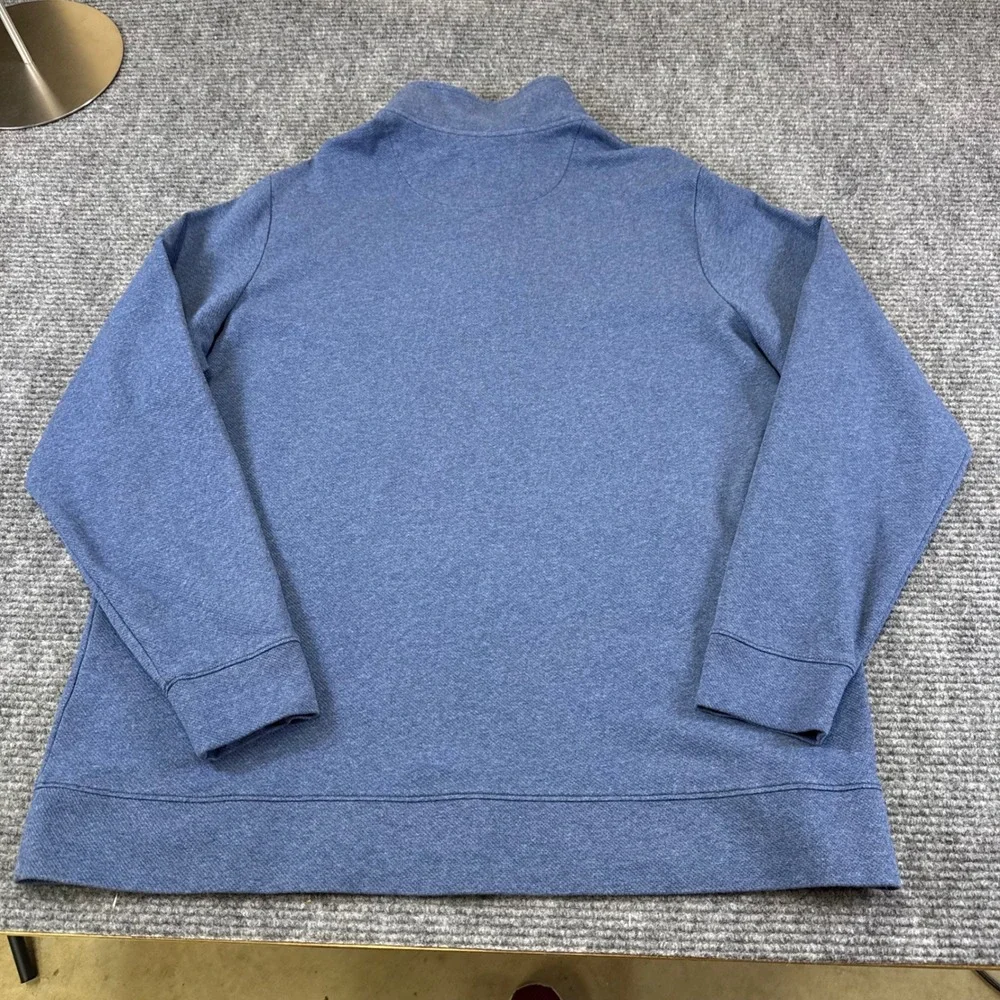 Vineyard Vines Performance 1/4 Zip Pullover LT Blu Textured Performance Swetshrt
